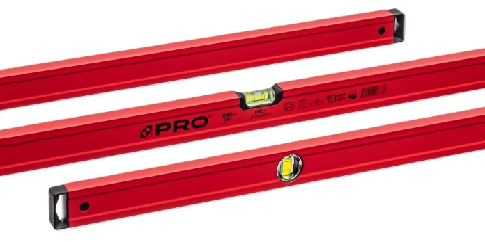 System ERS+ w poziomnicy PRO-A1200 zapewnia doskonałą widoczność pęcherzyka.